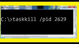 Command Window Taskkill pid [upl. by Ahsinak]