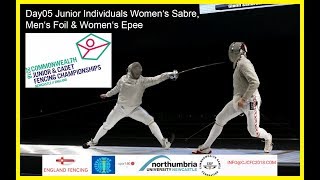 Day05 Commonwealth Junior amp Cadet Fencing Championships 2018  Piste Yellow [upl. by Robbi742]