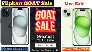 Flipkart Goat Sale  Flipkart iPhone Sale  iPhone 15  iPhone 13  iPhone 14  iPhone 14 plus [upl. by Redlac]