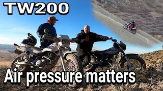 Yamaha TW200 Does AIR Pressure Really Matter [upl. by Ricketts]