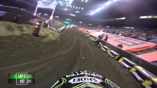 GoPro Chris Blose AX Main Event 1 Win 2015 AMSOIL Arenacross Cincinnati Ohio [upl. by Kiel290]