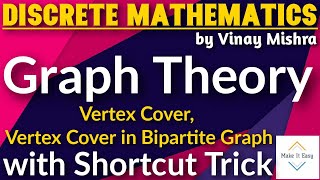 Graph Theory 15 Vertex Cover  Vertex Cover in Bipartite Graph [upl. by Moyna782]