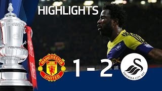 MANCHESTER UNITED vs SWANSEA CITY 12 Official Goals amp Highlights FA Cup Third Round [upl. by Kinata]