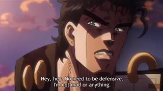 Jotaro Apologizes to Iggy Jojos Bizarre Adventure [upl. by Eerdua]