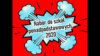 Cz1 Nabór elektroniczny do szkół ponadpodstawowych 2020 Instrukcja rekrutacja punktacja i dokumenty [upl. by Riorsson963]