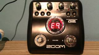 ZOOM G2 Guitar Pedal ACDC Tone Settings Patch Setup [upl. by Sel]