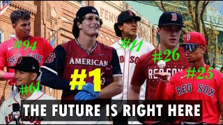 Roman Anthony is NUMBER ONE Breakdown of all 6 Red Sox Prospects to make Baseball Americas Top 100 [upl. by Rotow436]