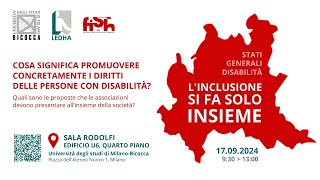 Stati generali della disabilità in Lombardia [upl. by Etnuahc]