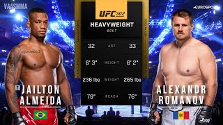 JAILTON ALMEIDA VS ALEXANDR ROMANOV FULL FIGHT UFC 302 [upl. by Eniruam]