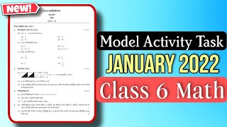 Class 6 Math Model Activity Task January 2022 WBBSE Activity Task 2022 [upl. by Aisanat425]