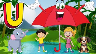 U Is For Umbrella  ABC song From A to Z I ABC Song For Children  abc song I Kidsongs  Kids Songs [upl. by Yusuk]