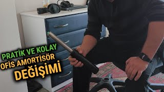 Oyuncu Koltuğu ve Ofis Sandalyesi AMORTİSÖR Değişimi  Kolay ve Pratik Yöntem [upl. by Eifos]