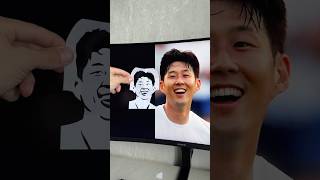 Son from Tottenham art creative cut paper sonheungmin tottenham football TottenhamHotspur [upl. by Gorlin]