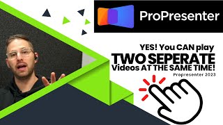 Propresenter 7 Play TWO Videos Simultaneously Two Separate Videos at SAME Time [upl. by Annayek]