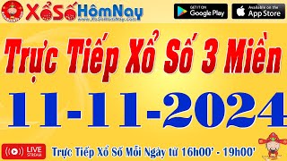 Trực Tiếp Xổ Số Hôm Nay Ngày 11112024 KQXS Miền Nam XSMN Miền Trung XSMT Miền Bắc XSMB [upl. by Alamak218]