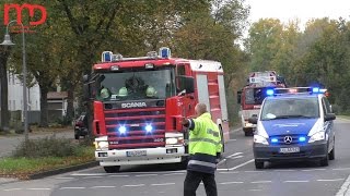 Gasexplosion in LudwigshafenOppau am 23102014  Einsatzfahrten [upl. by Oirevlis]