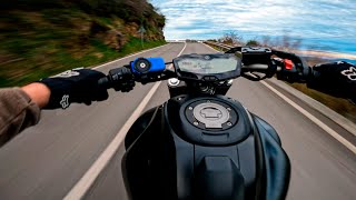 MT07  FUN Ride  YAMAHA MT07 CUSTOM EXHAUST 4K [upl. by Rozanna948]