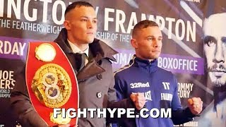 WARRINGTON VS FRAMPTON FINAL PRESS CONFERENCE AND FACE OFF [upl. by Hildebrandt]