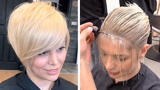 Coupe Courte Pixie Tendance  Anne Blanc [upl. by Haneeja]