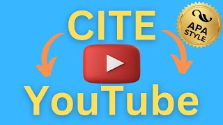 How to Cite YouTube in APA [upl. by Gintz192]