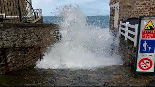 Grande marée  24 mars 2023  SaintMalo Rochebonne [upl. by Sivrep650]