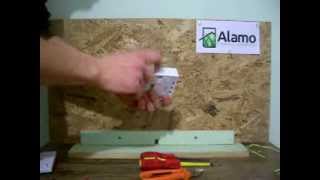 How to make the hole in a plastic electrical back box [upl. by Eninnaj]