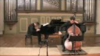 Paul Hindemith  Sonata for Double Bass and Piano Mov 3a [upl. by Pas]