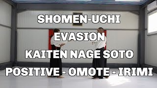 ShomenUchi Evasion Kaiten Nage Soto Positive  Omote  Irimi  Aikido techniques [upl. by Ataynik]