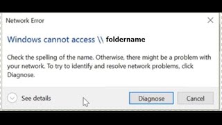 SOLVED Can’t access shared network folder  Windows 10  no guest access [upl. by Malet]