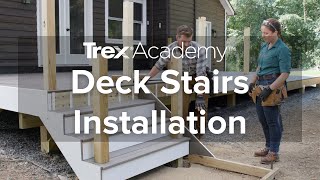 How to Build Deck Stairs  Trex Academy [upl. by Sigismond]