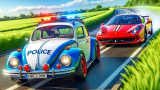 Outrunning the Fastest and Slowest Police Cars in BeamNG Drive Mods [upl. by Ecirp]