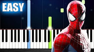 The Amazing Spider Man 2 Theme  EASY Piano Tutorial [upl. by Ahsinan]