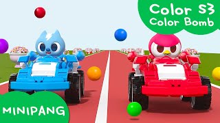 Learn colors with MINIPANG  color S3 Color Bomb💥  MINIPANG TV 3D Play [upl. by Ruscio]