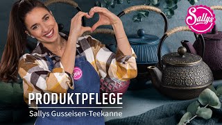 Gusseisen Teekannen  Anwendung Reinigung und Pflege [upl. by Dinesh]