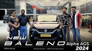 NEW BALENO ALPHA AGS NEXA BLUE 2024  TAKING DELIVERY [upl. by Einallem744]