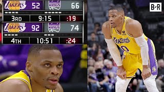 Russell Westbrook Leads WILD 408 Lakers Run vs Kings 🤯 [upl. by Nodnal287]