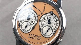 FP Journe Chronometre a Resonance FP Journe Watch Review [upl. by Hsirt]