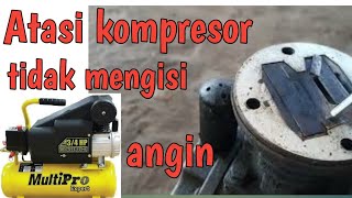 Cara memperbaiki kompresor angin tidak mengisiCompressor not working [upl. by Loux]