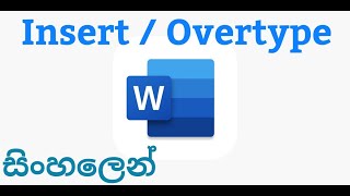 Insert and Overtype mode in MS Word [upl. by Onairam]