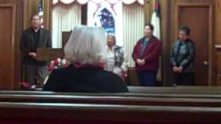 Spring Baptist Church in Sasakwa Creek Hymn Joe Coon leading [upl. by Eiroj396]