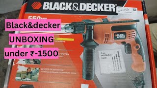 Black amp Decker Reversible Hammer Drill  Unboxing Features and Use  Best Drill Machine for DIY [upl. by Sturdivant]