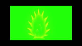 Super saiyan 3 aura green screen [upl. by Ahsinom]