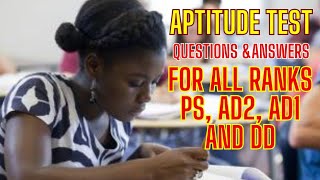 APTITUDE TEST QUESTIONS amp ANSWERS FOR ALL RANKS [upl. by Ricky]