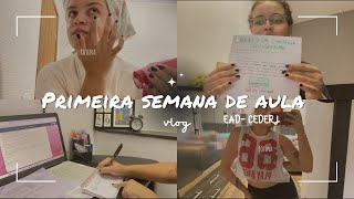 PRIMEIRA SEMANA NA FACULDADE EAD  vlog cederj faculdade de letras [upl. by Namijneb125]