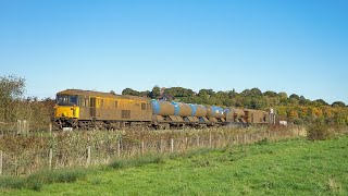 class 73119 amp 73201 working RHTT passing through Canterbury working 3W74 [upl. by Noeruat858]