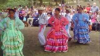 HONDURAS NATIVE DANCE PERFORMED BY HIGH SCHOOL STUDENTS [upl. by Anaek]