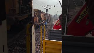 Ballast Cleaning Machine indianrailways trackmachine railwayman rrb rrbje [upl. by Imelda925]