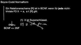 1362 BoyceCodd Normalform BCNF [upl. by Nosrac]