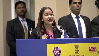 Ist Prize Winner National Youth Parliament Festival 2019 Ms Shweta Umre Maharashtra [upl. by Uahc]