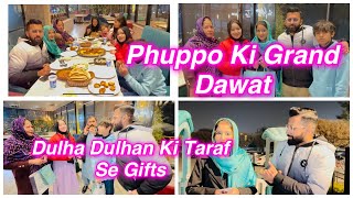 Phuppo Ki Grand Dawat  Dulha Dulhan Ki Taraf Se Gifts  Malik Waqar Vlogs [upl. by Lorsung]